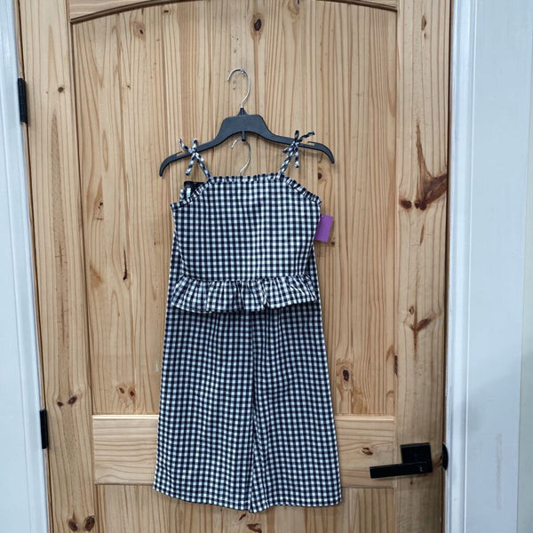 GIRLS PAISLEY LANE BLK/WHITE 2PC SET 7