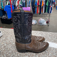 MENS LUCCHESE 8 1/2 D BROWN/BLK BOOTS