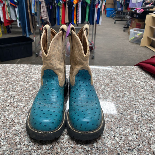 WOMENS ARIAT TURQUOISE/BEIGE 8B