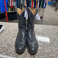 MENS JUSTIN GREY BOOTS SIZE 9