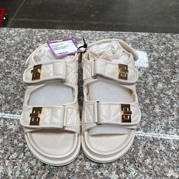 WOMENS CUPID CREAM SANDALS 5.5 NEW