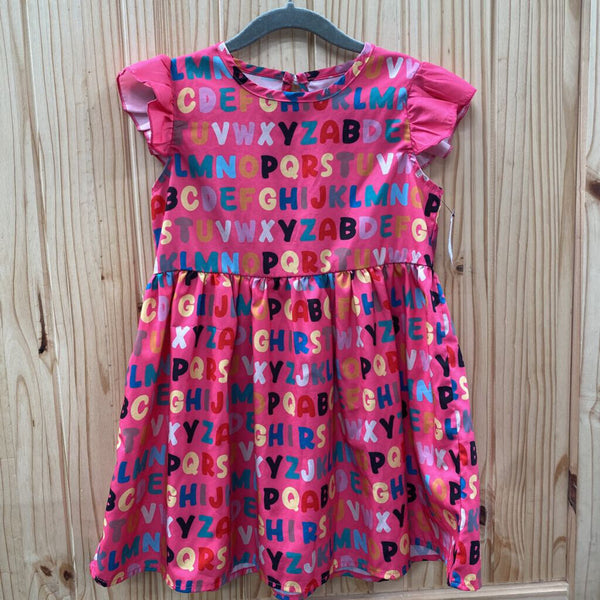 GIRLS SHEIN PINK ALAPHABET DRESS 5