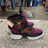 WOMENS SHOE DAZZLE LEOPARD/PURPLE SNEAKER S7.5