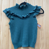 GIRLS JANIE & JACK GREEN SWEATER TOP 12
