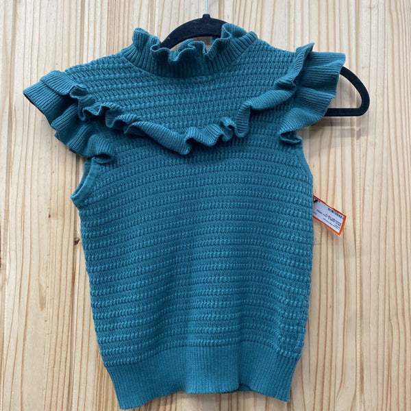 GIRLS JANIE & JACK GREEN SWEATER TOP 12
