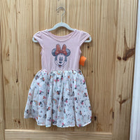 GIRLS MINNIE MOUSE DRESS LT PINK 3T