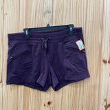 WOMENS ACTIVE LIFE DK PLUM SHORTS L