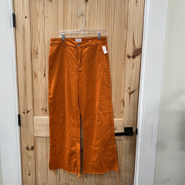 WOMENS ANNIE WEAR BURNT ORANGE FLARE PANTS XL