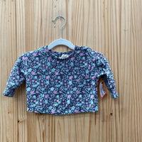 GIRLS JESSICA SIMPSON FLORAL TOP 3/6M