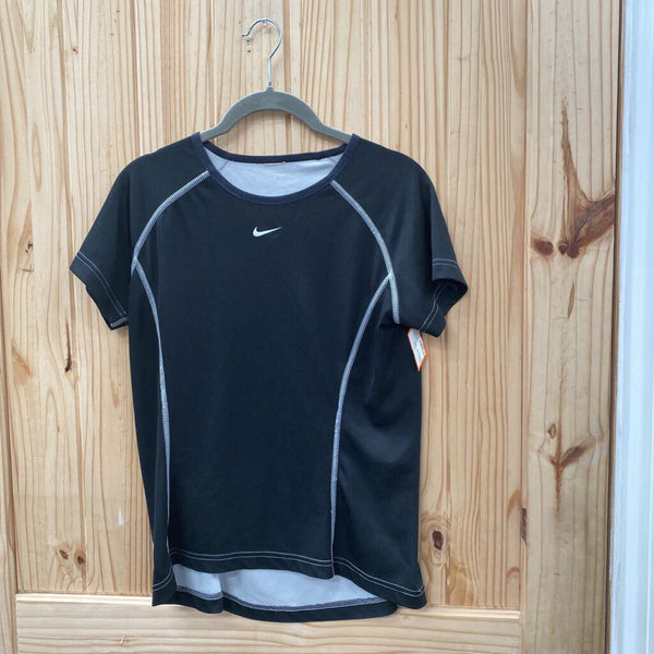 WOMENS NIKE T-SHIRT BLK/WHITE S