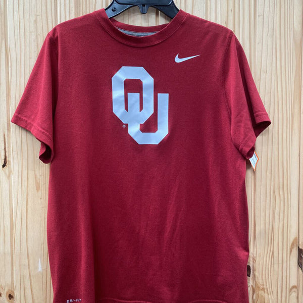 WOMENS NIKE OU SHIRT RED/WHITE L