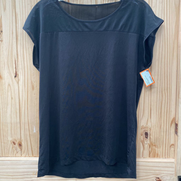 WOMENS DANSKIN NOW BLACK SHIRT S