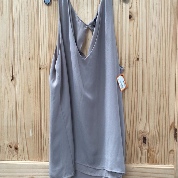WOMENS FOREVER 21 DK TAUPE SL TOP L