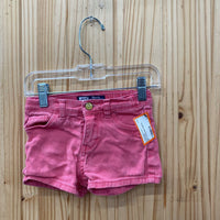 GIRLS LEVIS RED SHORTS 4T