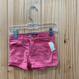 GIRLS LEVIS RED SHORTS 4T