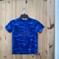 BOYS UNDER ARMOUR SHIRT BLUE/YELLOW YSM 8
