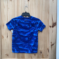BOYS UNDER ARMOUR SHIRT BLUE/YELLOW YSM 8