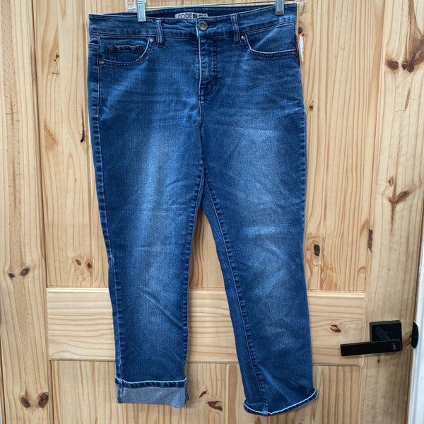 WOMENS CODE BLEU DENIM CAPRIS 10