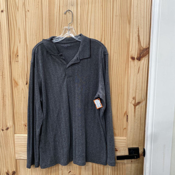 MENS COVINGTON LS GREY SHIRT L