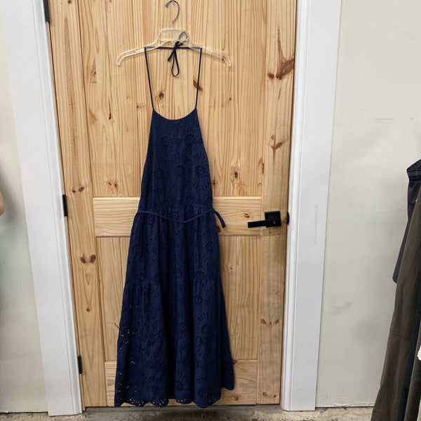 WOMENS TIME & TRU NAVY BLUE SL DRESS XS NWT