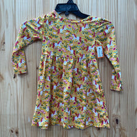 GIRLS MEMBERS MARK DRESS WITH UNICORNS SIZE 4T
