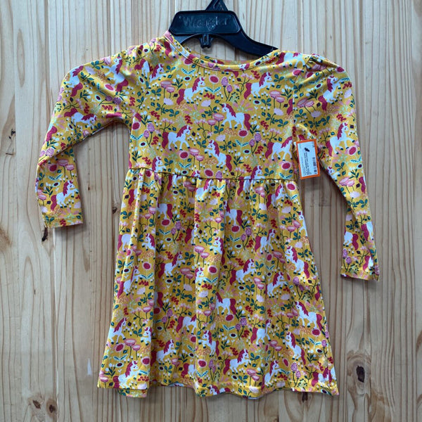 GIRLS MEMBERS MARK DRESS WITH UNICORNS SIZE 4T