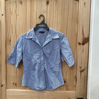 WOMENS HAROLD'S LINEN/WHITE STRIPE TOP M