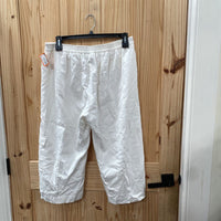 WOMENS COLDWATER CREEK WHITE CAPRIS L