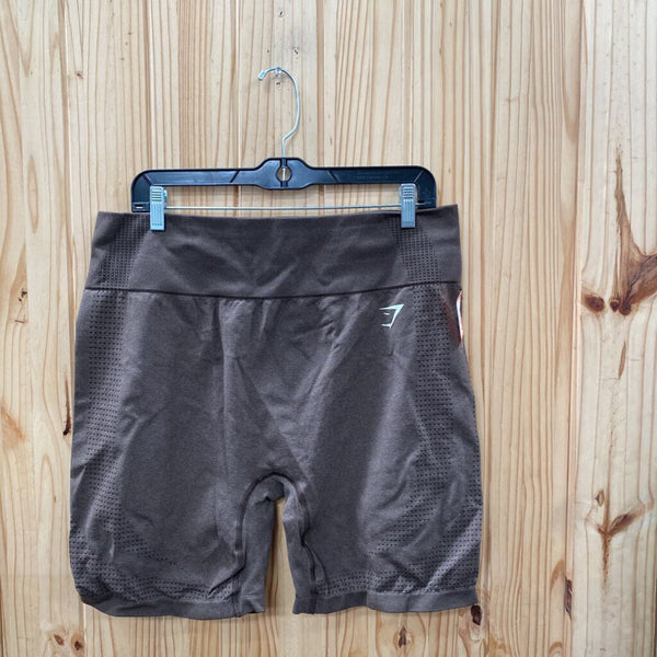 WOMENS GYMSHARK BROWN SHORTS 2X