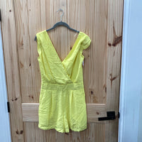 WOMENS GIANNI BINI YELLOW CASUAL ROMPER M