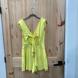 WOMENS GIANNI BINI YELLOW CASUAL ROMPER M