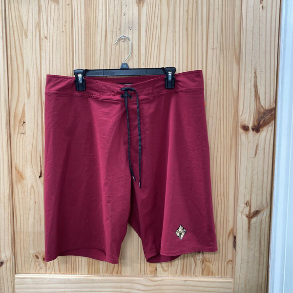 MENS OAKLEY SHORTS MAROON 36