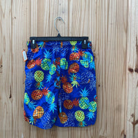 BOYS WONDER NATION ROYAL BLUE SWIM TRUNKS W/PINEAPPLES L 10/12
