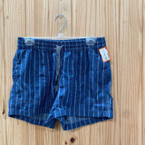WOMENS J. CREW LINEN/WHITE STRIPE SHORTS XS NWT