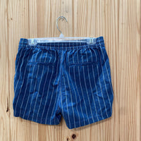 WOMENS J. CREW LINEN/WHITE STRIPE SHORTS XS NWT