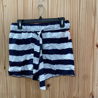 WOMENS THE LOFT NAVY BLUE/WHITE STRIPE SHORTS XS NWT