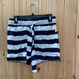 WOMENS THE LOFT NAVY BLUE/WHITE STRIPE SHORTS XS NWT