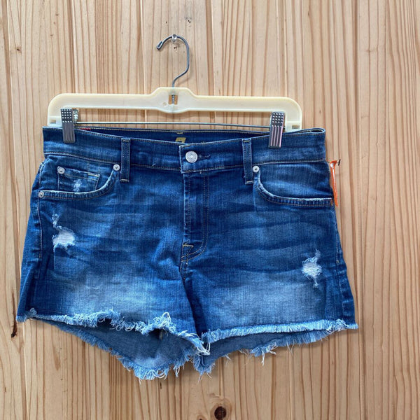 WOMENS SEVEN DENIM SHORTS 27