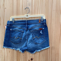WOMENS SEVEN DENIM SHORTS 27