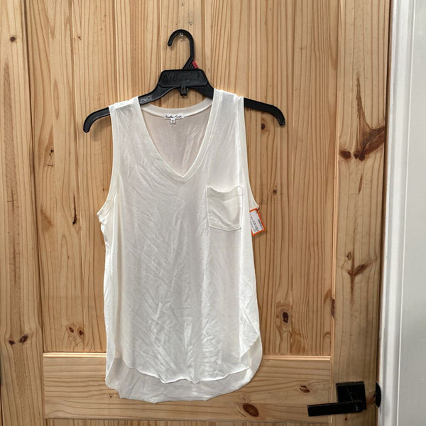 WOMENS ANOTHER LOVE WHITE SL TOP S