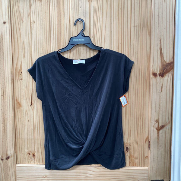 WOMENS ITS TOO COOL FOR SCHOOL BLACK SHIRT S