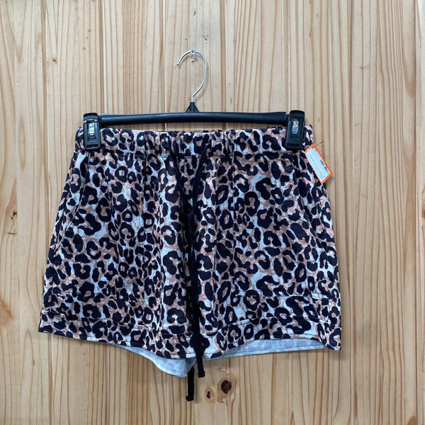 WOMENS LEOPARD SHORTS S