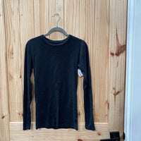 WOMENS ANN TAYLOR BLACK LS SHIRT XS
