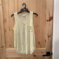 WOMENS ANOTHER LOVE LT YELLOW SL TOP S