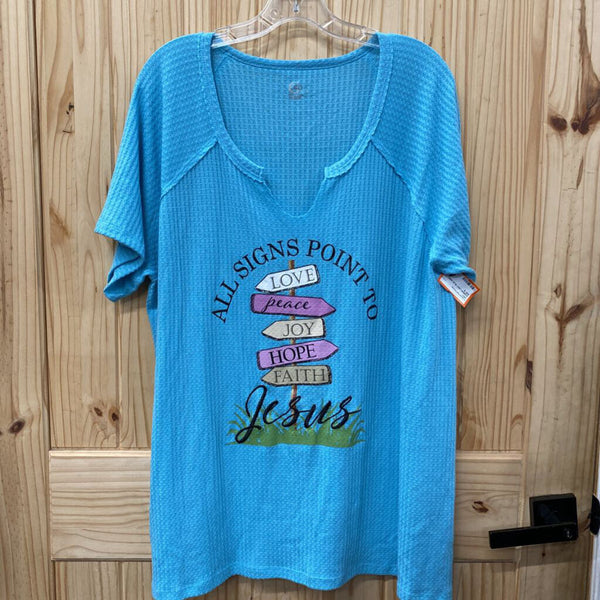 WOMENS LIGHT BLUE SHIRT SIZE 18