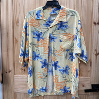 YELLOW FLORAL SHIRT XL