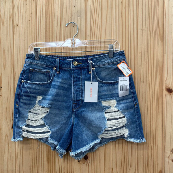 WOMENS GOOD AMERICAN DENIM SHORTS 6 NWT