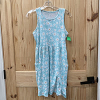 GIRLS WONDER NATION SKY BLUE FLORAL DRESS XXL 18