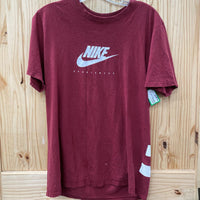 THE NIKE TEE MAROON/WHITE T-SHIRT M