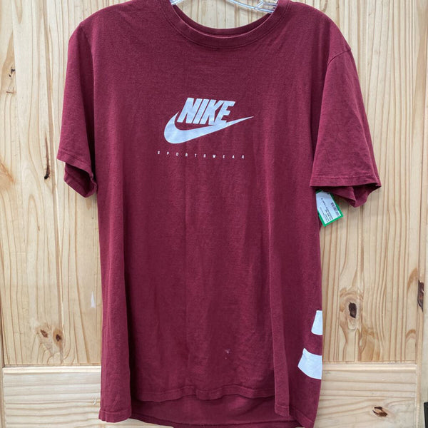 THE NIKE TEE MAROON/WHITE T-SHIRT M
